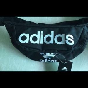 Adidas Black fanny pack / waist bag. Adjustable .